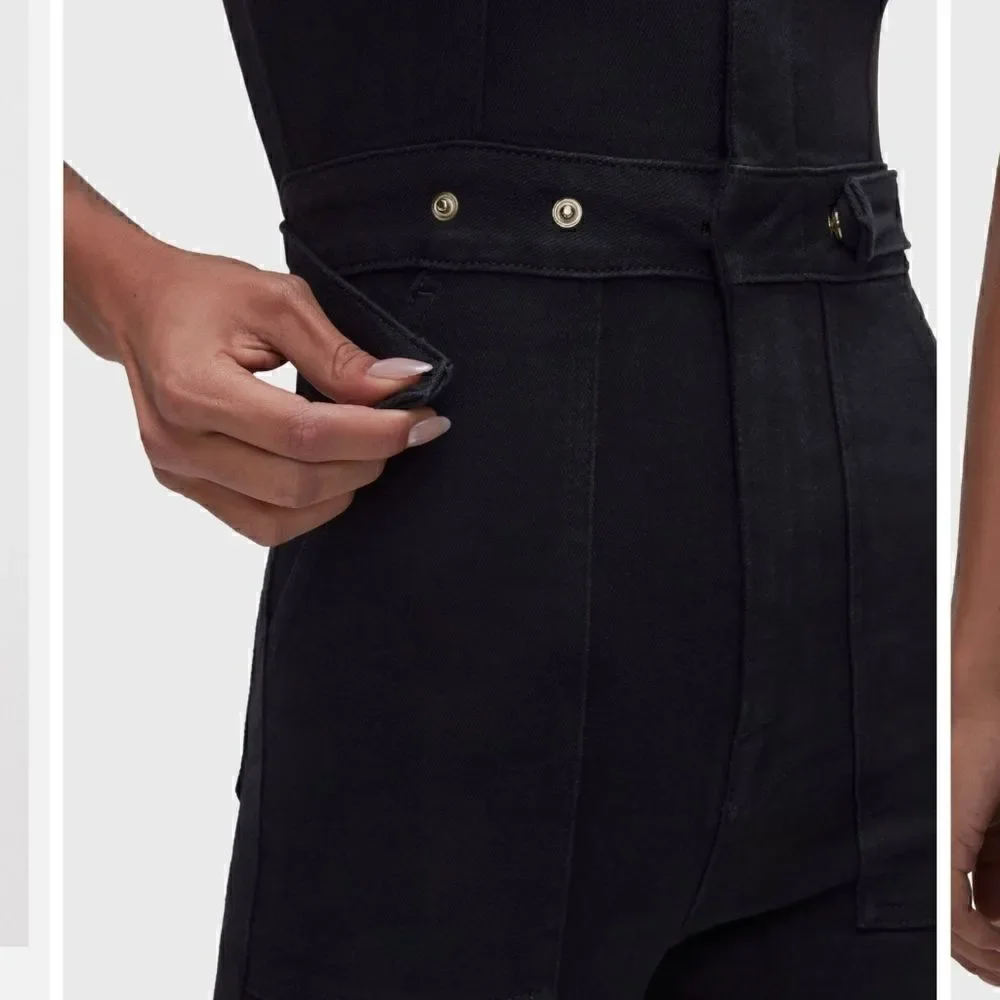 Good American The Fit For Success Jumpsuit Black Size 1